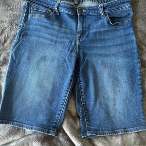 Blue Denim Bermuda Shorts